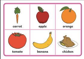 كلمات شائعة للأطفال مصور